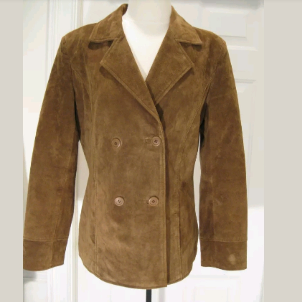 Atelier by B Thomas Brown Suede Jacket Size L